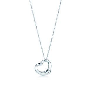 Tiffany & Co. Diamond Elsa Peretti Heart Necklace